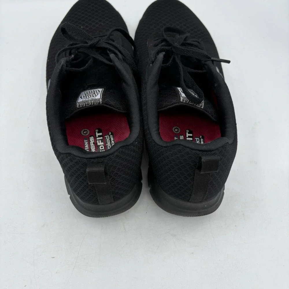 Skechers‎ Work Shoes Womens 9 Ghenter Bronaugh Black Slip Resistant Relaxed Fit